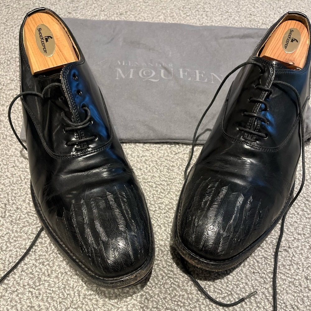 Alexander McQueen black dress shoes